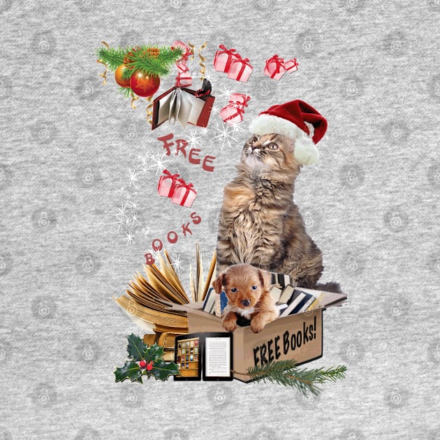 Merry-Christmas Kitty T-shirt by Nadine8May